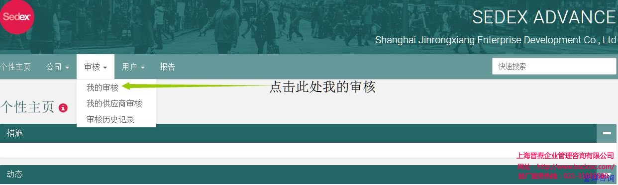 点击“审核” 的下拉菜单“我的审核”